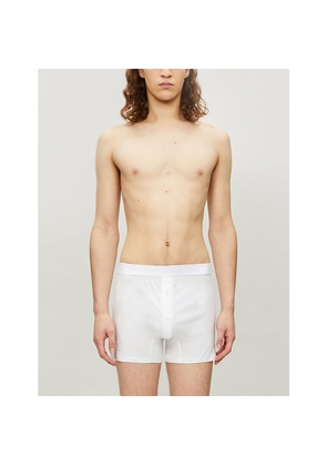 Mens Sunspel Superfine Two-Button Boxer Shorts