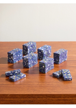 The Conran Shop - Pietra Engineered Stone and Brass Dominos - Men - Blue