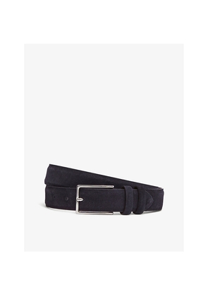 Mens Reiss Dante Adjustable-Buckle Suede-Leather Belt