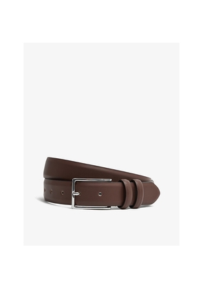 Mens Reiss Dante Adjustable-Buckle Leather Belt