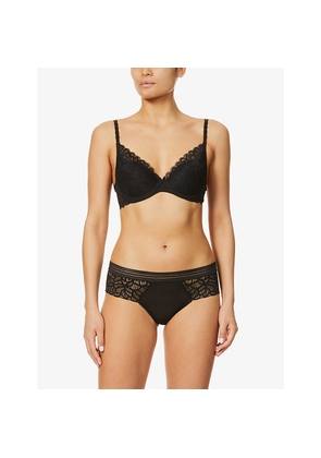 Womens Wacoal Raffiné Underwired Stretch-Lace Plunge Bra
