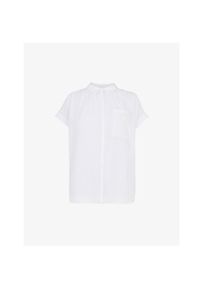 Womens Whistles Nicola Cotton-Blend Shirt