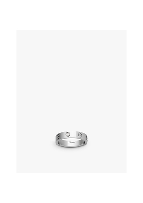 Cartier Mini Love 18ct White Gold and 1 Diamond Wedding Band