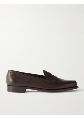 Edward Green - Pimlico Full-Grain Leather Penny Loafers - Men - Brown - UK 7