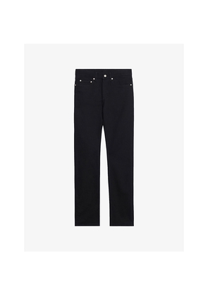 Mens Sandro Straight Slim-Fit Mid-Rise Stretch-Denim Jeans