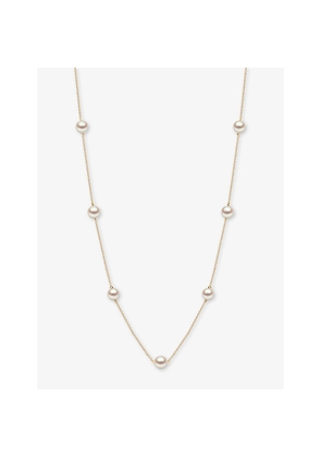 Womens Yoko London Classic 18ct Yellow-Gold and Freshwater Pearl Necklace