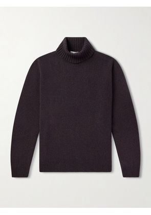De Petrillo - Wool and Cashmere-Blend Rollneck Sweater - Men - Burgundy - IT 46