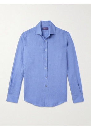 Ralph Lauren Purple Label - Linen Shirt - Men - Blue - S
