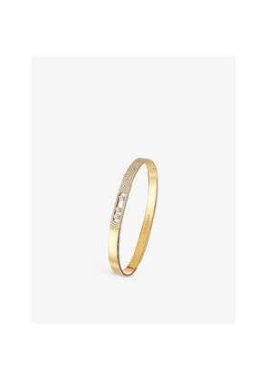 Womens Messika Move Noa 18ct Yellow-Gold and 0.90ct Pavé-Diamond Bangle