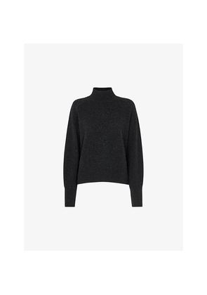 Womens Whistles Funnel-Neck Regular-Fit Cashmere Jumper