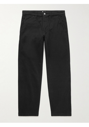 NN07 - Aden 1923 Straight-Leg Organic Cotton-Blend Twill Chinos - Men - Black - UK/US 28