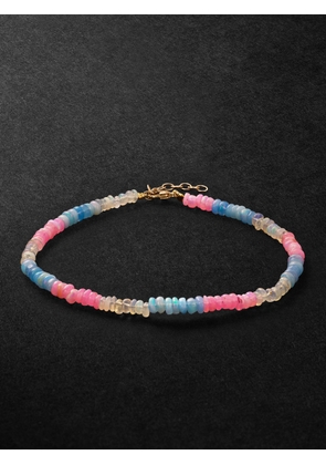 JIA JIA - Gold Opal Beaded Bracelet - Men - Pink