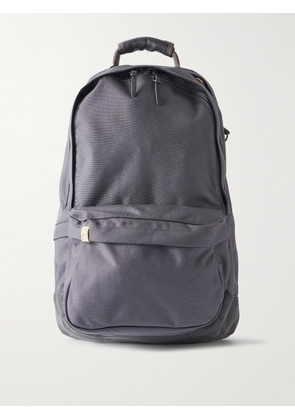 Visvim - Leather-Trimmed CORDURA® Backpack - Men - Gray