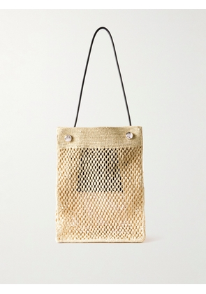 LOEWE - Paula's Ibiza Leather-Trimmed Raffia Tote Bag - Men - Neutrals