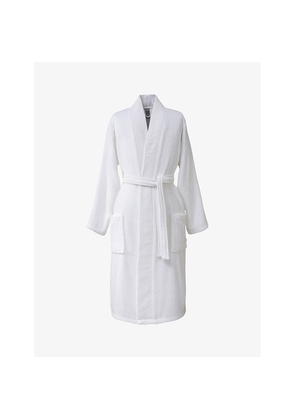 Boss Logo-Embroidered Kimono Terry Cotton Dressing Gown