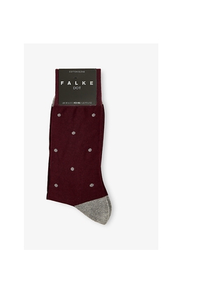 Mens Falke Dot Cotton-Blend Socks