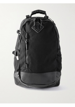 Visvim - Leather-Trimmed CORDURA® Backpack - Men - Black