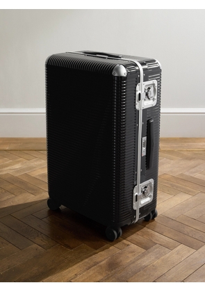 FPM Milano - Bank Light 76cm Leather-Trimmed Makrolon® Polycarbonate Spinner Suitcase - Men - Black