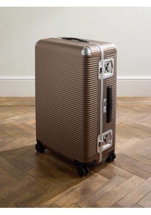 FPM Milano - Bank Light 76cm Leather-Trimmed Makrolon® Polycarbonate Spinner Suitcase - Men - Neutrals
