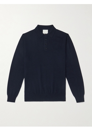 Allude - Cashmere Polo Shirt - Men - Blue - S