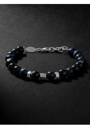Jacquie Aiche - Sterling Silver Obsidian Beaded Bracelet - Men - Black