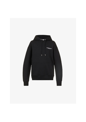 Mens Mki Miyuki-Zoku Design Studio Brand-Print Cotton and Polyester-Blend Hoody