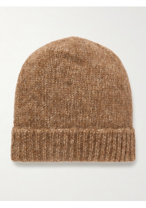 Monitaly - Alpaca and Cotton-Blend Beanie - Men - Brown