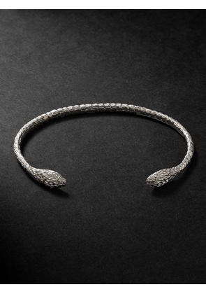 Jacquie Aiche - Textured Sterling Silver Cuff - Men - Silver