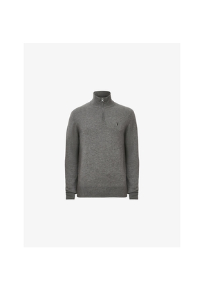 Mens Allsaints Kilburn Funnel-Neck Wool-Blend Jumper