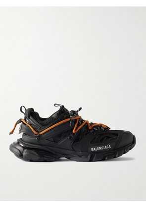 Balenciaga - Track Trail Logo-Print TPU and Shell Sneakers - Men - Black - EU 42