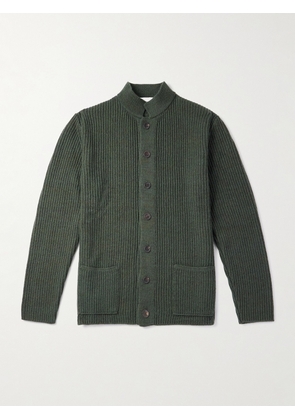 Inis Meáin - Wool and Linen-Blend Cardigan - Men - Green - S