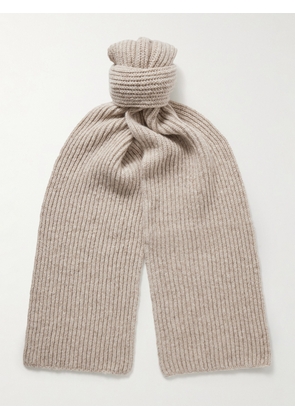 Inis Meáin - Ribbed Cashmere Scarf - Men - Neutrals