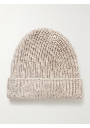 Inis Meáin - Ribbed Donegal Cashmere Beanie - Men - Neutrals