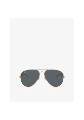 Ray-Ban Rb3825 Old Aviator Pilot-Frame Metal Sunglasses