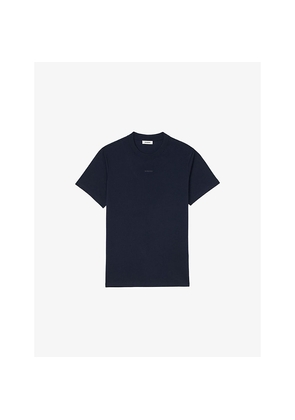 Mens Sandro Logo-Embellished Short-Sleeve Cotton T-Shirt