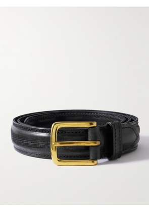 Drake's - 3cm Leather Belt - Men - Black - M