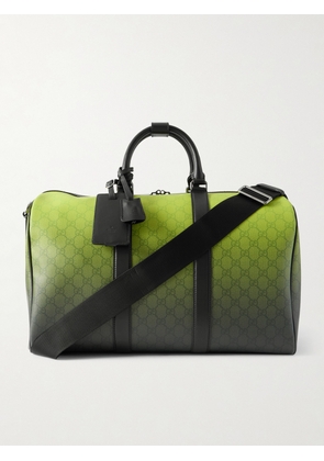 Gucci - GG Shade Printed Leather Duffle Bag - Men - Green