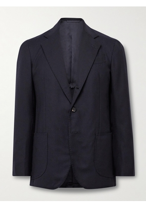 J. Mueser - Waverly Wool-Hopsack Blazer - Men - Blue - IT 46