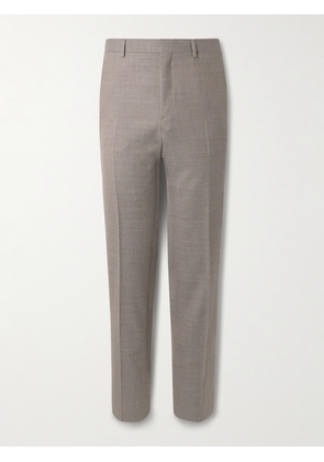 Brioni - Slim-Fit Straight-Leg Textured-Wool Suit Trousers - Men - Neutrals - IT 46