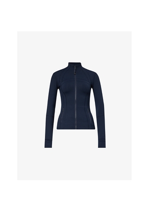Womens Lululemon Define Funnel-Neck Fitted Stretch-Woven Jacket