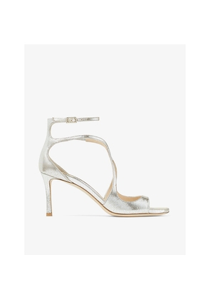 Womens Jimmy Choo Azia 75 Leather Heeled Sandals