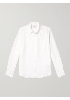 Mr P. - Garment-Dyed Linen Shirt - Men - White - XS