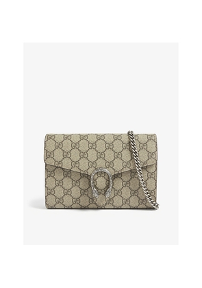 Womens Gucci Gg Supreme Dionysus Canvas Wallet-On-Chain