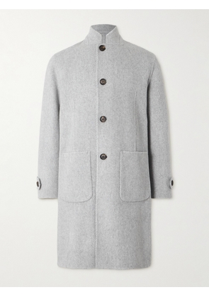 Eleventy - Herringbone Wool and Cashmere-Blend Overcoat - Men - Gray - IT 46