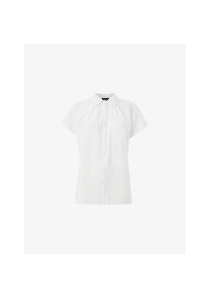 Womens Whistles Nicola Button-Through Short-Sleeve Woven Shirt