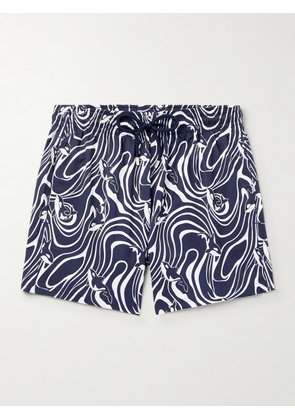 Vilebrequin - Moorise Straight-Leg Mid-Length Printed Swim Shorts - Men - Blue - S