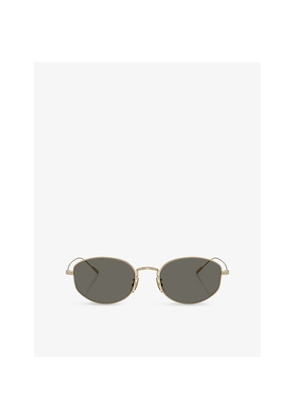 Oliver Peoples Ov1347St Sirry Oval-Frame Titanium Sunglasses