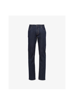 Mens Prada Rinsed Tapered Stretch-Denim Jeans