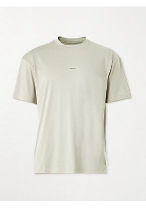 Satisfy - Logo-Print Tie-Dyed AuraLite™ T-Shirt - Men - Brown - XS