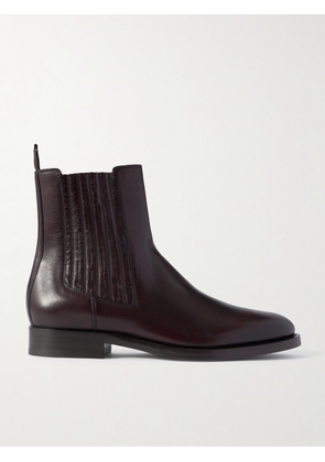 Brunello Cucinelli - Leather Chelsea Boots - Men - Burgundy - EU 40